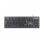 VULTECH KEY-609 TASTIERA CON CAVO USB 2.0 LAYOUT ITALIANO 105 TASTI NERO