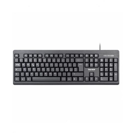 VULTECH KEY-609 TASTIERA CON CAVO USB 2.0 LAYOUT ITALIANO 105 TASTI NERO