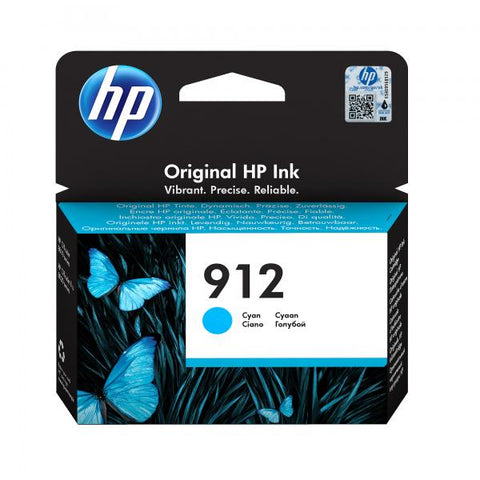 HP 912 3YL77AE CARTUCCA ORIGINALE CIANO 315 PAGINE COMPATIBILE CON STAMPANTI A GETTO DI INCHIOSTRO OFFICEJET PRO SERIE 8010 E 8020
