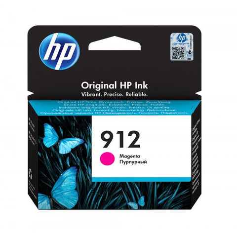 HP 912 3YL78AE CARTUCCA ORIGINALE MAGENTA 315 PAGINE COMPATIBILE CON STAMPANTI A GETTO DI INCHIOSTRO OFFICEJET PRO SERIE 8010 E 8020