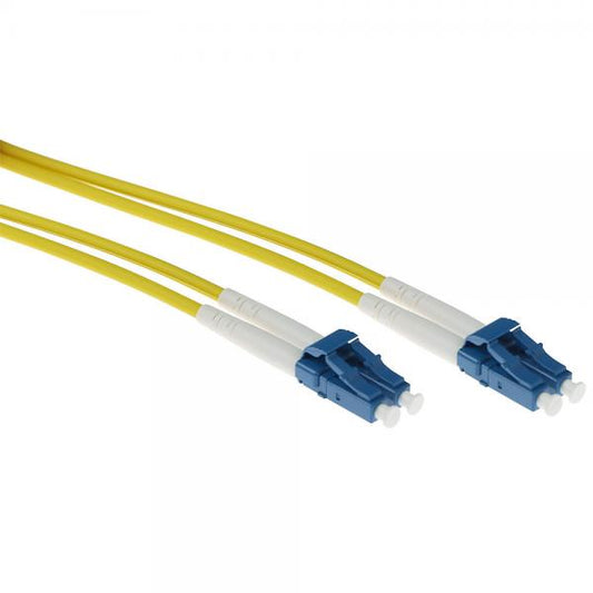 ACT RL3325 cavo a fibre ottiche 25 m 2x LC OS2 Giallo