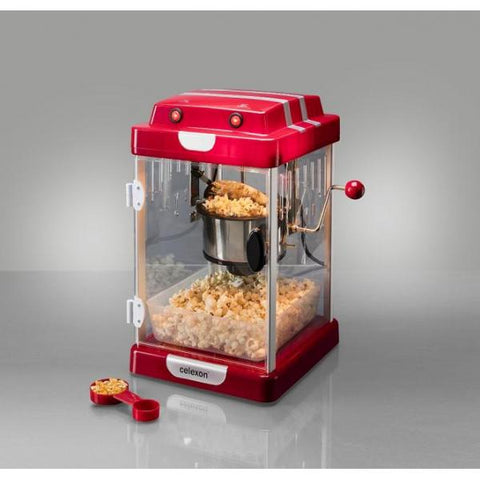 Celexon CP1000 macchina per popcorn Trasparente, Rosso, Bianco 350 W