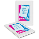 BLASETTI FOGLI PROTOCOLLO A4 RIGATURA 4F 60GR A QUADRETTI CONF 20 FOGLI