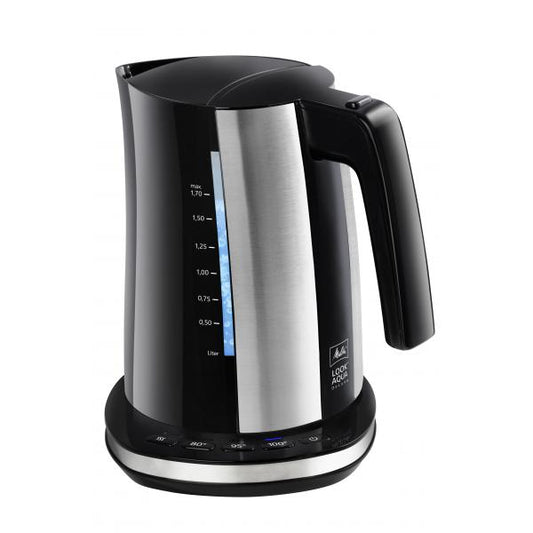 Melitta 6766976 bollitore elettrico 1,7 L 2400 W Nero, Acciaio inossidabile
