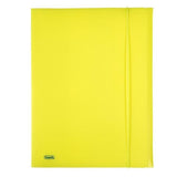 FAVORIT NEON CARTELLE 3 LEMBI C/ELASTICO IN PP 240X330MM A4 COL. GIALLO