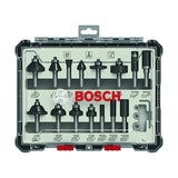 Bosch 2 607 017 472 fresa (Bosch Bits?t til fr?sejern, 15 dele, b)