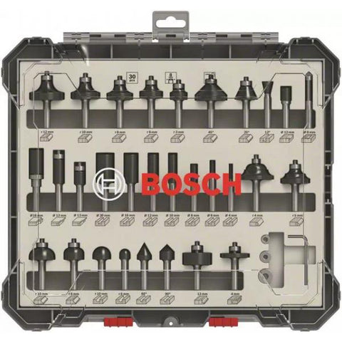 Bosch Set frese da 30 pz. miste codolo da 8 mm