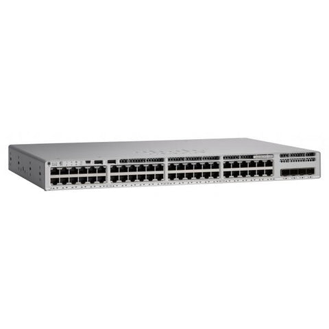 Cisco C9200L-48PXG-4X-E switch di rete Gestito L2/L3 Gigabit Ethernet [10/100/1000] Supporto Power over Ethernet [PoE] Grigio (C9200L 48-P 12XMGIG 36X1G - 4X10G POE+ NETWORK ESSENTIALS)