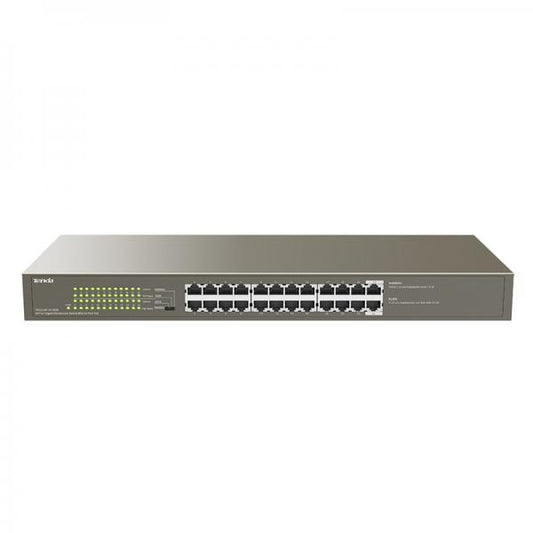 TENDA TEG1124P-24-250W SWITCH NON GESTITO 24 PORTE GIGABIT ETHERNET 10/100/1000 PoE MONTAGGIO A RACK