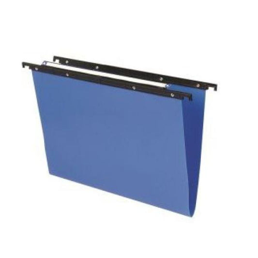 BERTESI CARTESIO PP CARTELLE SOSPESE PER CASSETTO IN PP INTERASSE 390MM FONDO A V COL.BLU CONF 25 Pz.