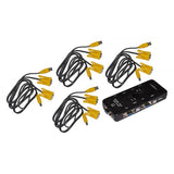 LINK SWITCH KVM USB VGA CON 1 MOUSE 1 TASTIERA USB E 1 MONITOR VGA CON CAVI INCLUSI BLACK