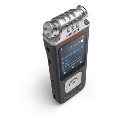 Tarjeta de memoria para el dittafono Philips Voice Tracer DVT7110/00, color antracita y cromo. 