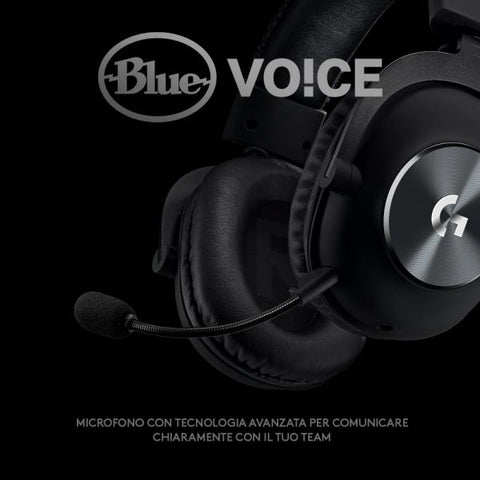 Logitech G PRO X Gaming Headset Auricolare Cablato A Padiglione Giocare Nero