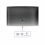 Monitor Philips E Line 241E1SCA/00 para PC, 59,9 cm [23,6 pulgadas], 1920 x 1080 píxeles, Full HD, LCD, negro (Philips E-line 241E1SCA - Monitor a LED - curvato - 24 [23,6 visualizzabile] - 1920 x 1080 Full HD [1080p] @ 7