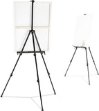 Walimex pro Staffelei L 50-165 cm, Leinwandstaffelei aus Aluminium inkl. Transporttasche, Feldstaffelei fr Leinwand bis 122 cm, Leinwandstativ mit Ablage (1018429)