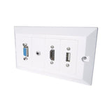 CONNEkT Gear 20-1100 Placa de conexión y conectores Bianco (10M AV SNAP-IN MODULAR CABLE KI - HDMI/VGA/USB TYPE B/3.5MM + USB) 