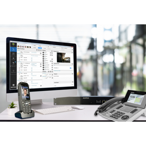 AGFEO ST 56 telefono IP Argento LCD