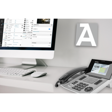 AGFEO ST 56 telefono IP Argento LCD