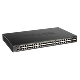 D-LINK DGS-1250-52XMP SWITCH DI RETE GESTITO L3 48 x 10/100/1000 (PoE) + 4 x 10 Gigabit SFP+ PoE (370 W)