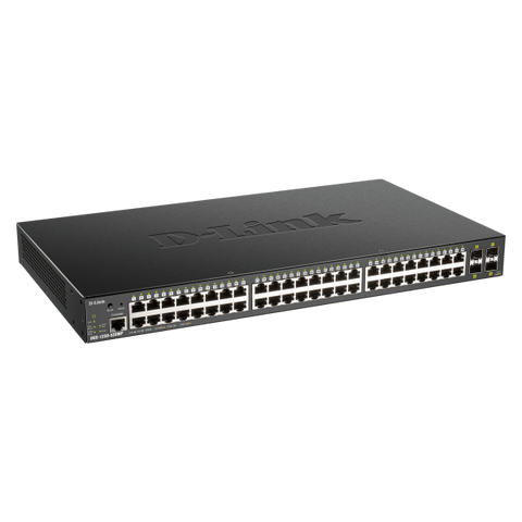 D-LINK DGS-1250-52XMP SWITCH DI RETE GESTITO L3 48 x 10/100/1000 (PoE) + 4 x 10 Gigabit SFP+ PoE (370 W)