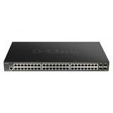 D-LINK DGS-1250-52XMP SWITCH DI RETE GESTITO L3 48 x 10/100/1000 (PoE) + 4 x 10 Gigabit SFP+ PoE (370 W)
