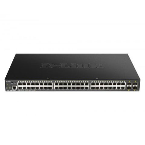 D-LINK DGS-1250-52XMP SWITCH DI RETE GESTITO L3 48 x 10/100/1000 (PoE) + 4 x 10 Gigabit SFP+ PoE (370 W)