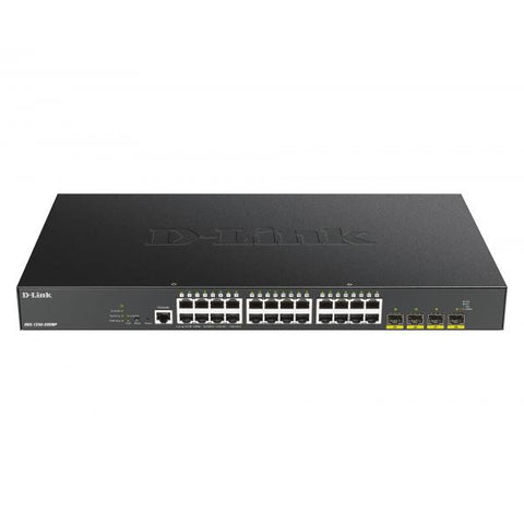 D-LINK DGS-1250-28XMP SWITCH DE RED GESTIÓN L3 24 x 10/100/1000 (PoE) + 4 x 10 Gigabit SFP+ PoE (370 W) 