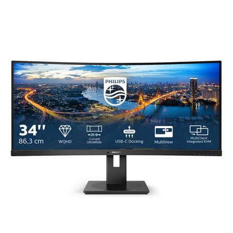 Philips B Line 346B1C/00 Monitor PC 86,4 cm [34] 3440 x 1440 Pixel Quad HD LCD Nero (Philips B Line 346B1C - WLED 34 VA 5m)