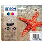 EPSON 603 STELLA MARINA MULTIPACK CONFEZIONE DA 4 NERO GIALLO CIANO MAGENTA