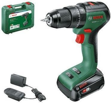 Bosch UniversalImpact 18V-60 - Bohrhammer/Treiber - schnurlos - 2 Geschwindigkeiten - Bohrfutterschlssel 13 mm - 60 Nm - 2 Akkus - 18 V