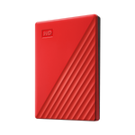 WESTERN DIGITAL MY PASSPORT HDD 2.000GB ESTERNO PORTATILE USB 3.2 ULTRASOTTILE CRITTOGRAGATO ROSSO
