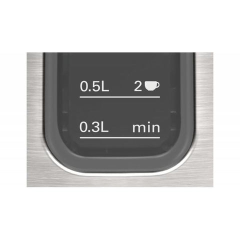 Bosch TWK5P480 bollitore elettrico 1,7 L Nero, Acciaio inossidabile 2400 W