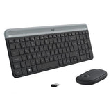 Logitech Slim Wireless Combo MK470 tastiera RF Wireless QWERTZ Svizzere Grafite