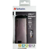 VERBATIM HUB USB-C MULTIPORTA USB 3.1 U 3x 3.0 -HDMI-CARD/RJ45 GIGABIT