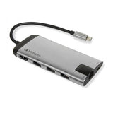 VERBATIM HUB USB-C MULTIPORTA USB 3.1 U 3x 3.0 -HDMI-CARD/RJ45 GIGABIT