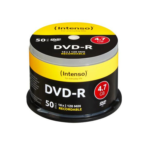 INTENSO 4101155 DISCO VERGINE DVD-R 4.7GB 16X RECORDABLE 50 PZ