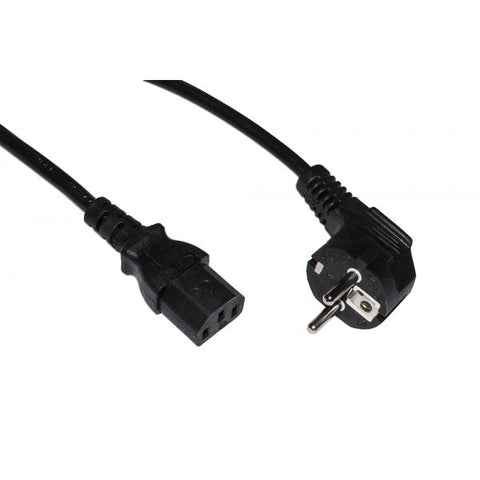 CAVO ALIMENTAZIONE 1,8MT BK SCHUKO ANGOLO 90?-C13 250V