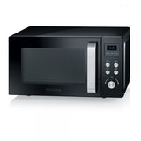Severin MW 7752 Superficie piana Microonde combinato 25 L 900 W Nero, Acciaio inossidabile