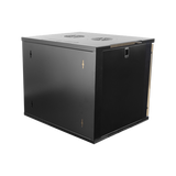 Deltaco 19-5409B rack 9U Da parete Nero (DELTACO 19-5409B kabinet - 9U)
