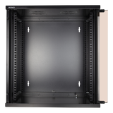 Deltaco 19-5412B rack 12U Da parete Nero (DELTACO 19-5412B kabinet - 12U)
