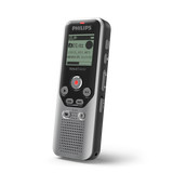 Philips DVT1250 dittafono Memoria interna e scheda di memoria Nero, Grigio