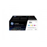 PACK TONER HP 312A CIANO + GIALLO + MAGENTA PARA ESTAMPACIONES LASER HP