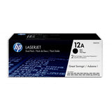 HP 12AD 2 X TONER NERO PER STAMPANTI HP LASERJET GARANZIA ITALIA (Q2612AD)