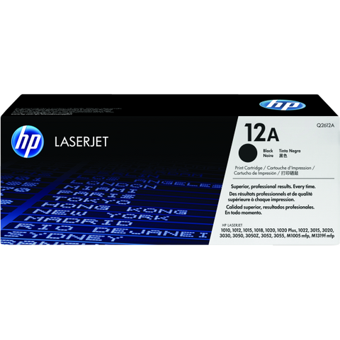 HP 12A TONER NERO PER LASERJET SERIE 1010/1012/1015 GARANZIA ITALIA (Q2612A)