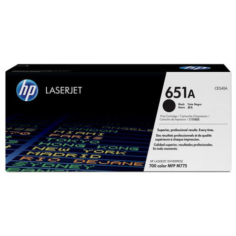 HP 651A TONER NERO PER STAMPANTI LASERJET MDF M775DN-M775F-M775Z-M775Z+ GARANZIA ITALIA (CE340A)