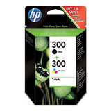 HP 300 CARTUCCIA NERO + MULTICOLOR PER ENVY 120 E-ALL-IN-ONE/110 ALL IN ONE/DESKJET F4580 ALL IN ONE (CN637EE)