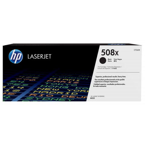 HP 508X TONER NERO PER STAMPANTI LASER HP 12.500PG (CF360X)
