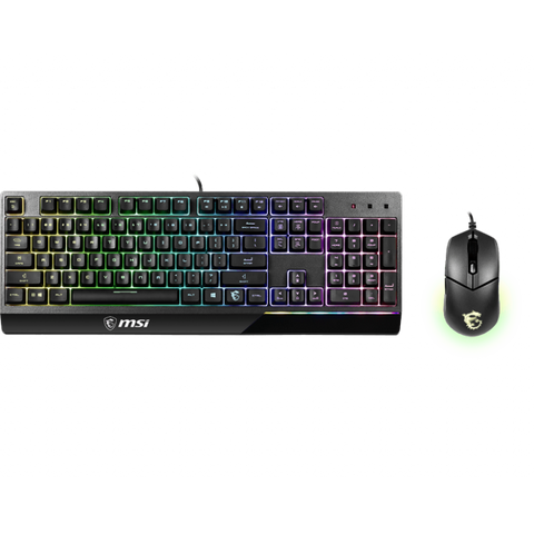 MSI VIGOR GK30 TASTIERA + MOUSE GAMING USB RGB BLACK
