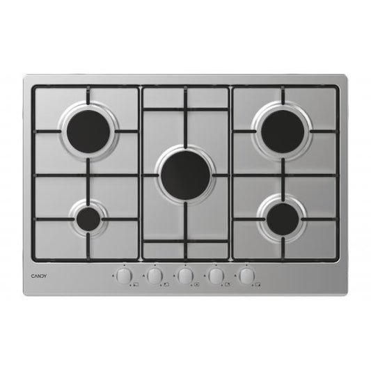 CANDY CHW7X PIANO COTTURA A GAS 5 FUOCHI INOX