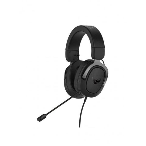 ASUS TUF H3 CUFFIE GAMING CON MICROFONO CAVO JACK 3.5MM COLORE NERO/GRIGIO